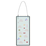 Metallschild "Happy Birthday" - 7x15cm Ib Laursen