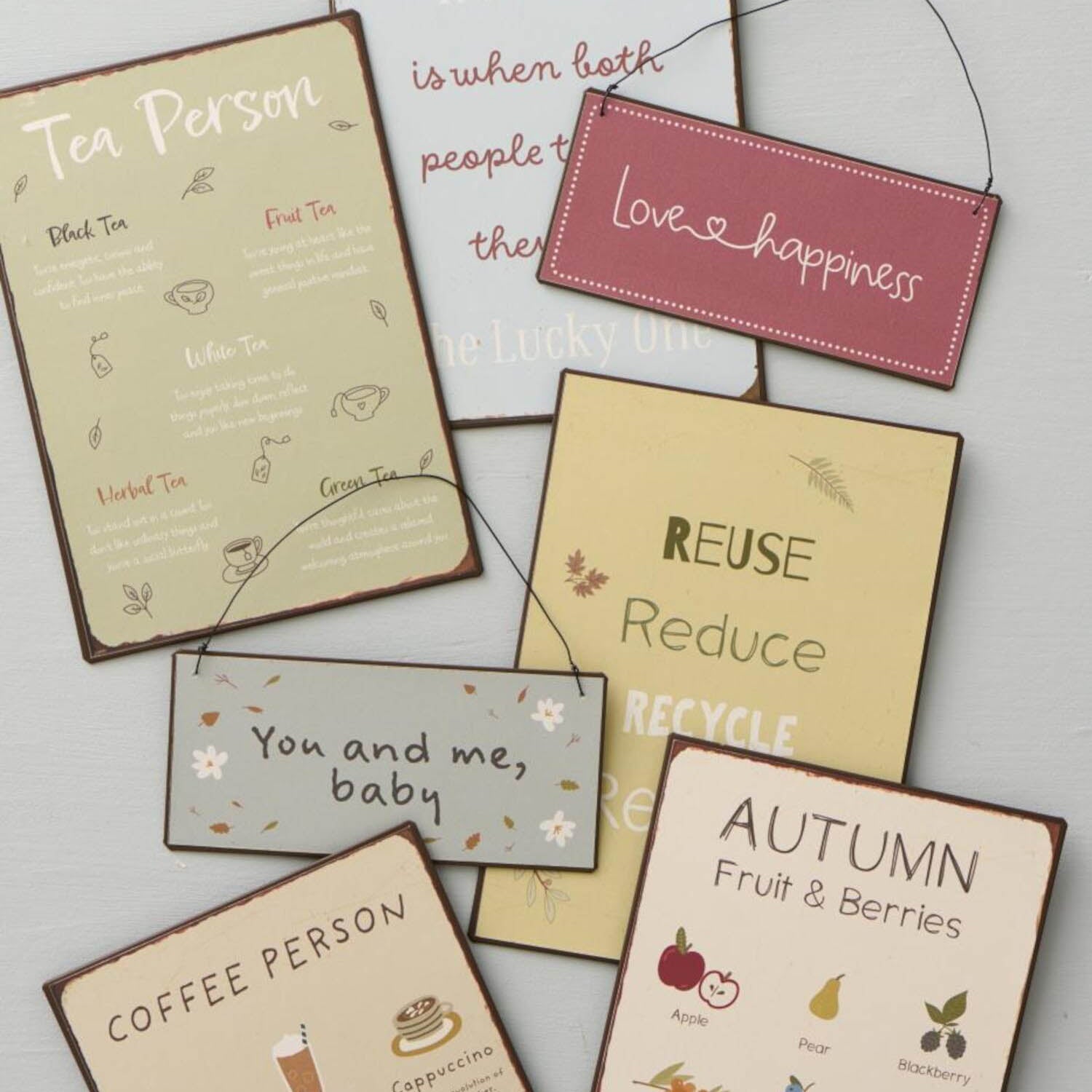 Metallschild "Coffee Person" - 14x20 cm (Braun) Ib Laursen