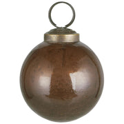 Weihnachtskugel "Pebbled" - 5,8x6,5 cm (Mocca) Ib Laursen