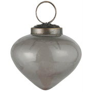 Zwiebelförmige Weihnachtskugel "Bubbled" - 6,3x6 cm (Grau) Ib Laursen