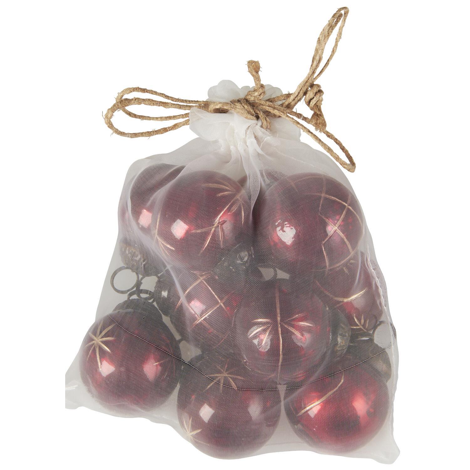 Weihnachtskugeln im Säckchen - Mini (Rot/Gold) Ib Laursen