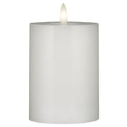 LED-Stumpenkerze mit warmer Flamme - 10 cm (Weiß) Ib Laursen