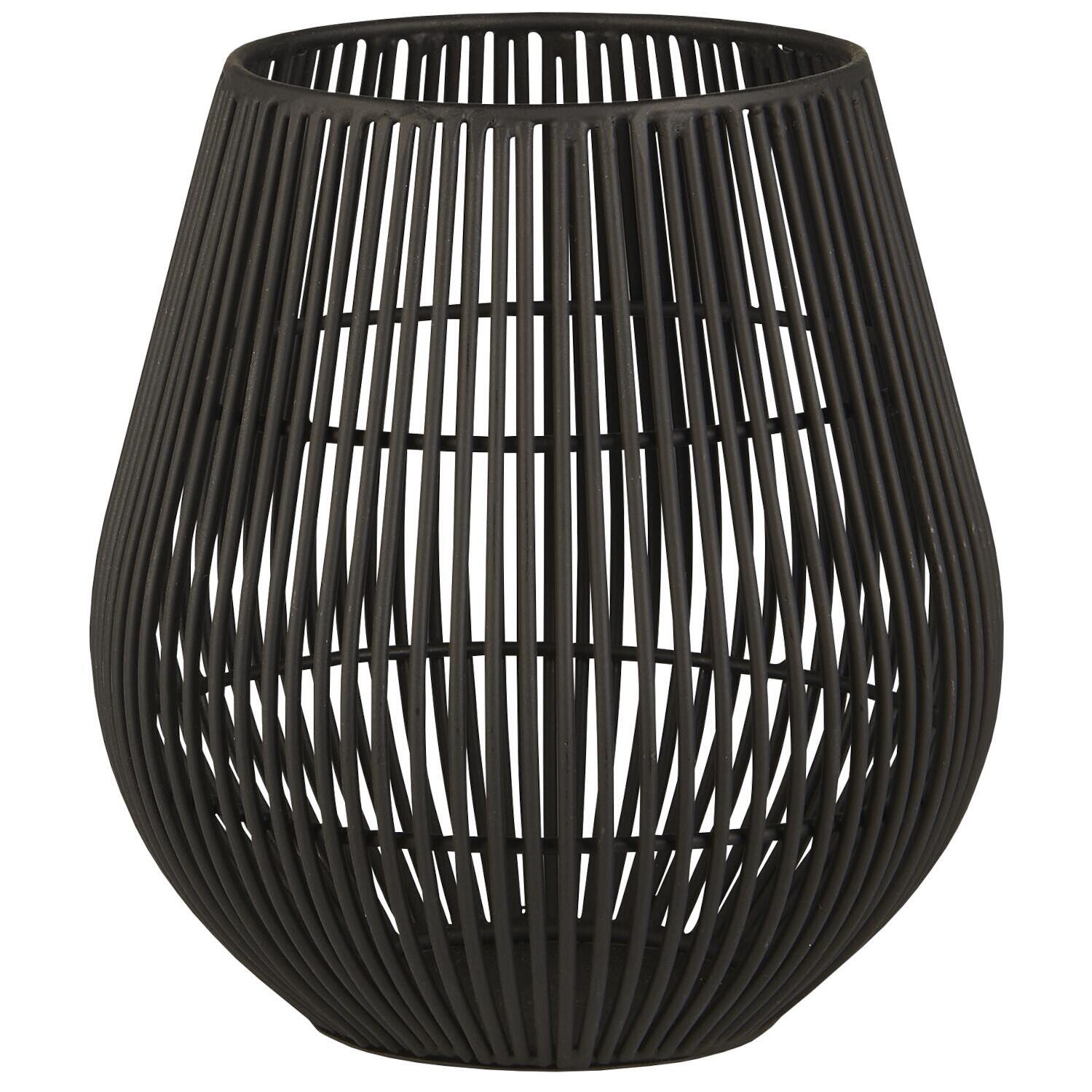 Laterne "Hurricane Helsinki" - 14x16,5 cm (Schwarz) Ib Laursen