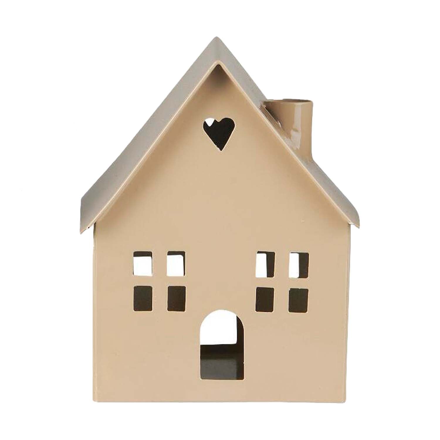Kerzenhalter "Haus mit 2 Fenster" (Beige) Ib Laursen