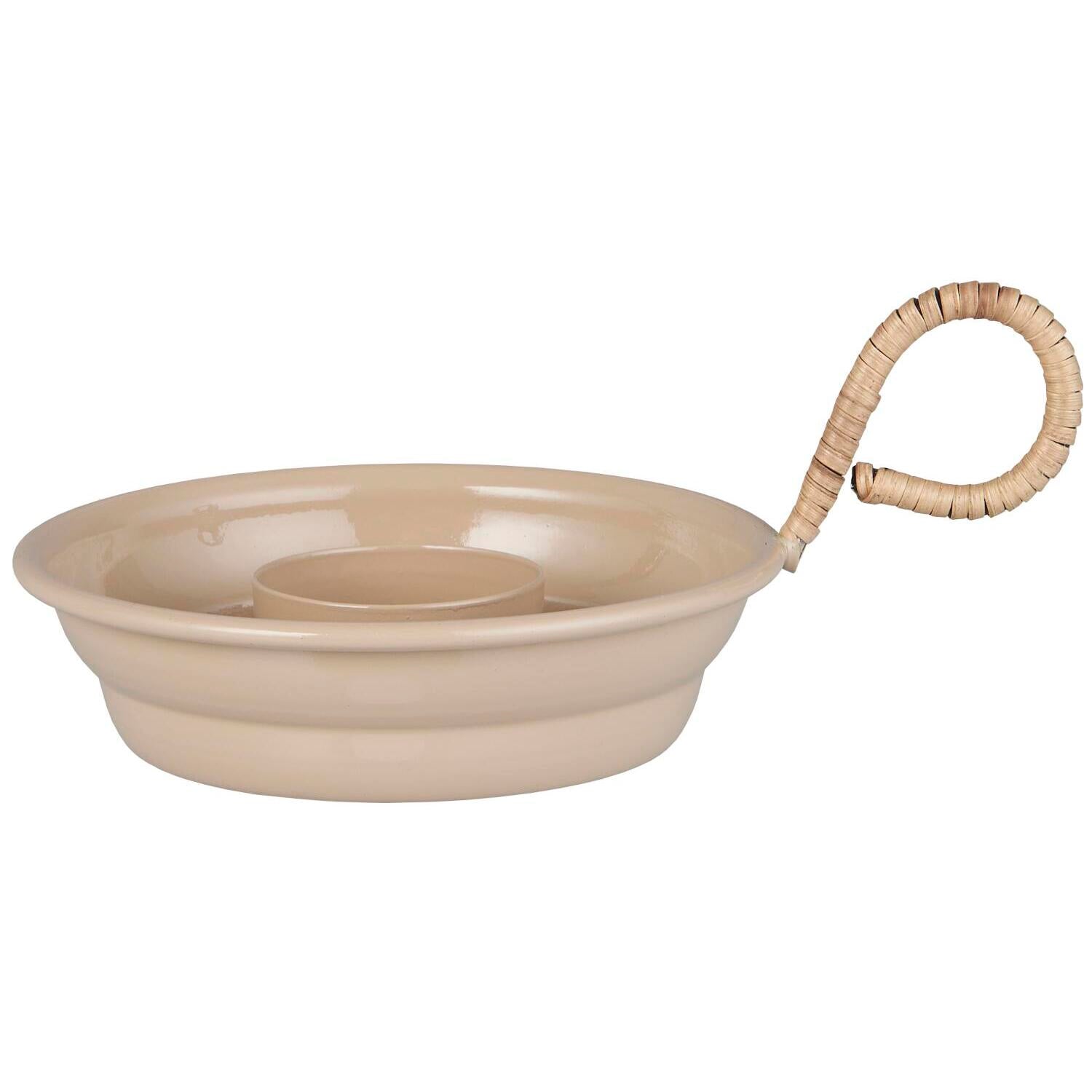 Bambus-Kerzenhalter mit Henkel für ø, 3,8 cm dicke Kerze (Beige) Ib Laursen