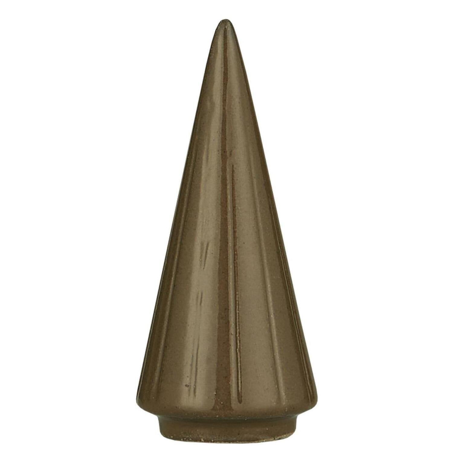 Tannenbaum aus Porzellan - 3,8x9 cm (Braun) Ib Laursen