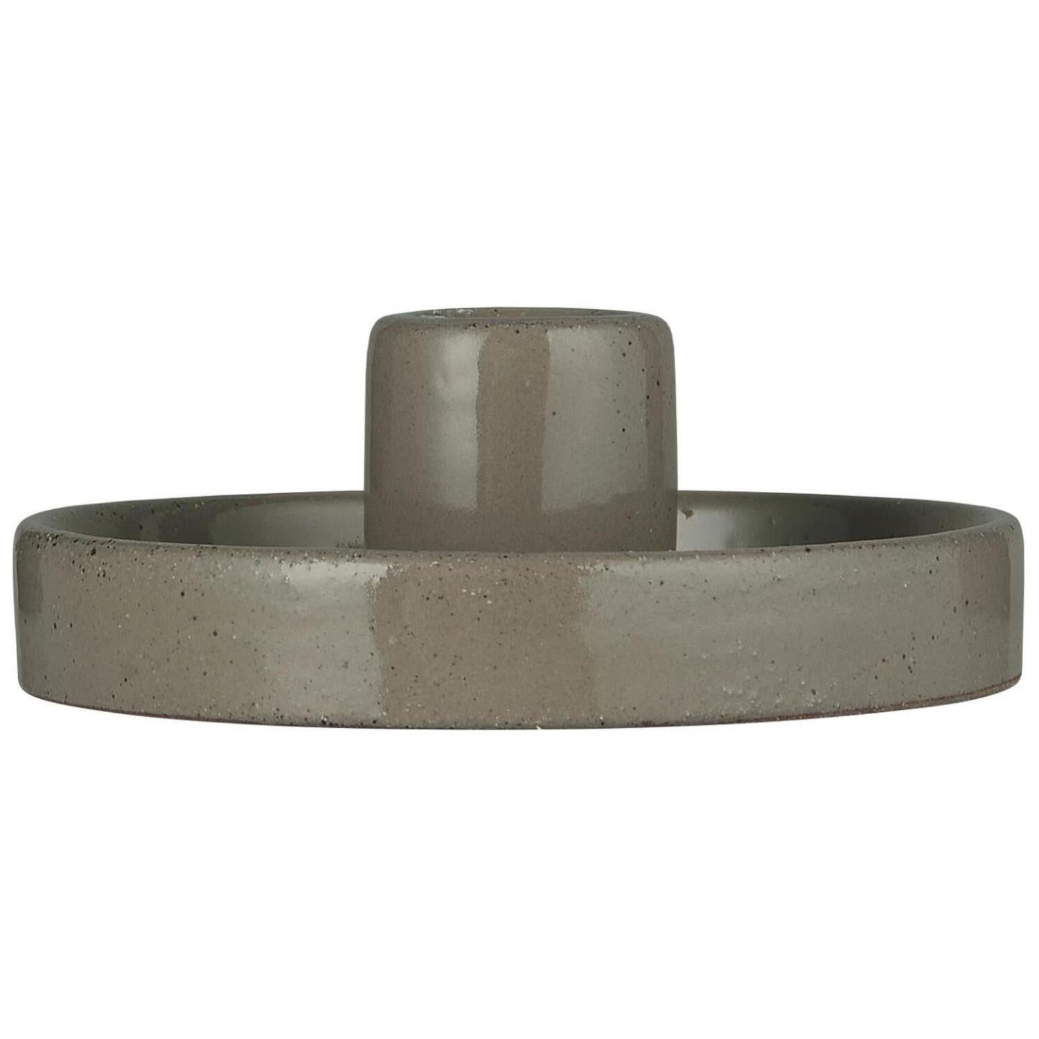 Kerzenhalter für Stabkerze - 11,5x4,3 cm (Grau) Ib Laursen