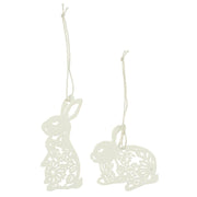 Scherenschnitt "Hase" im 2er-Set (Weiß) Ib Laursen