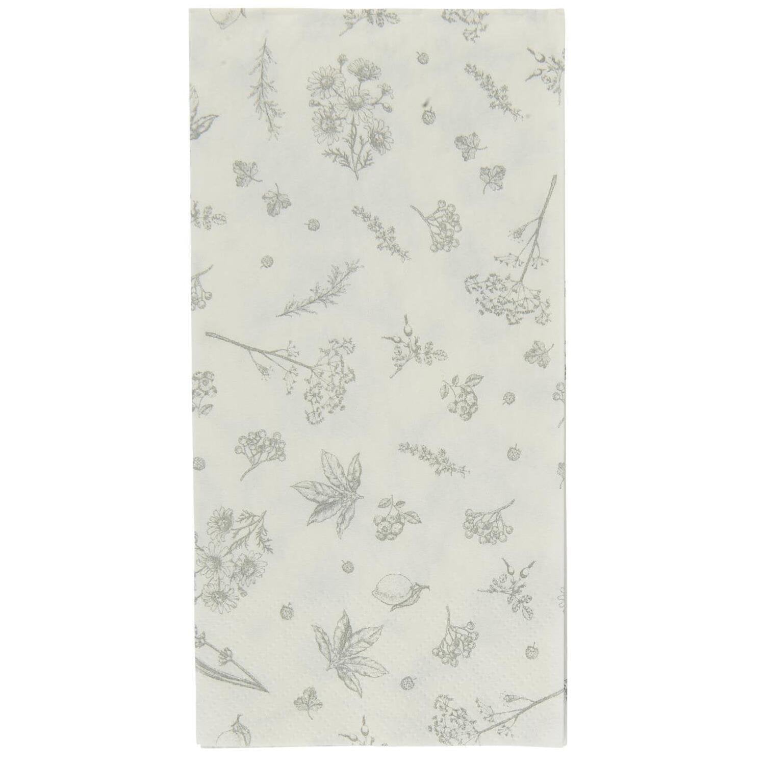 Papierservietten "Nature Elements" - 16 Stück (Grau) Ib Laursen