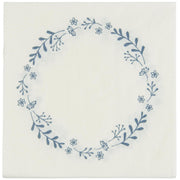 Papierservietten mit blauem Blumenkranz - 50 Stück (Blau) Ib Laursen