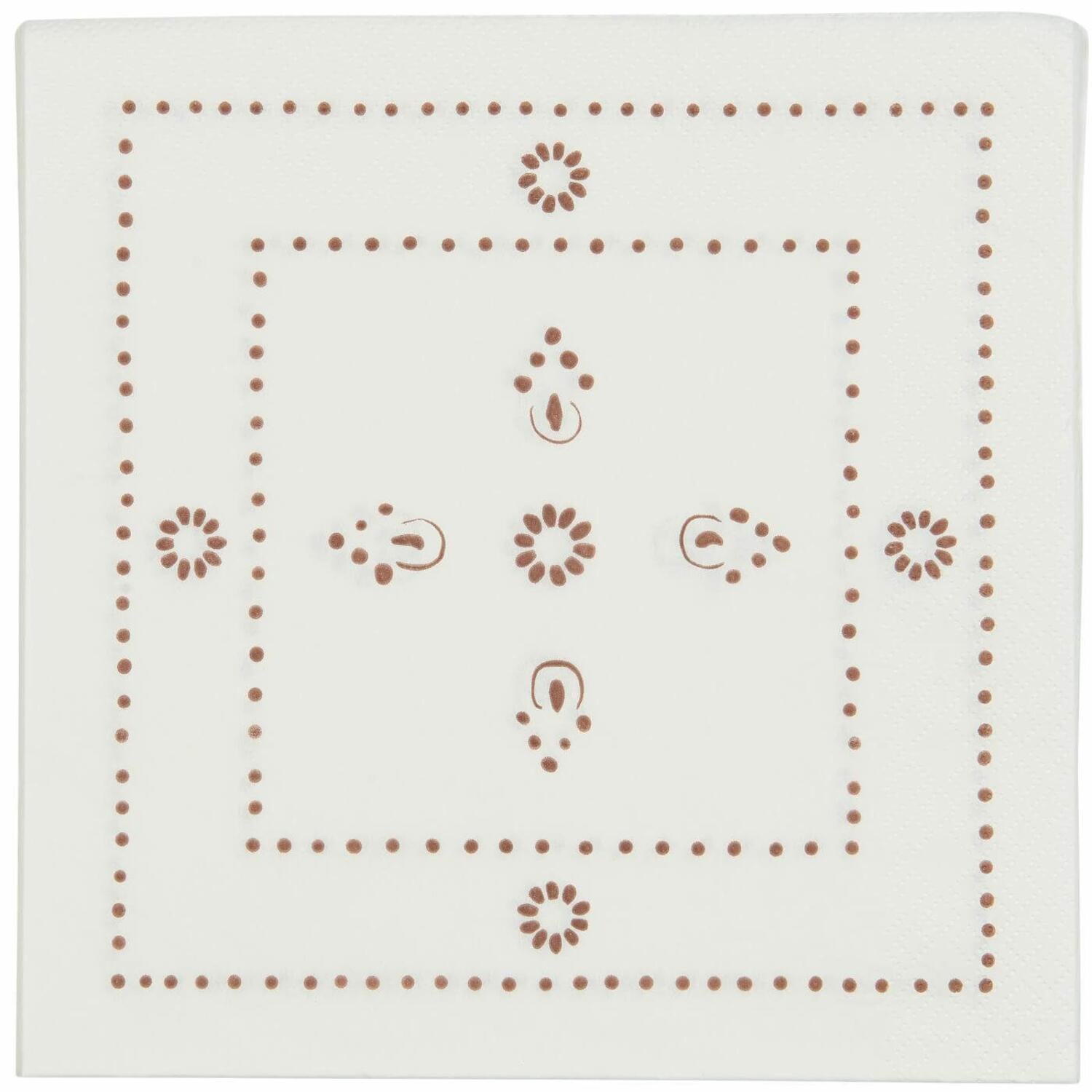 Servietten "Fliesenmuster" - 50 Stk (Burned Rose) Ib Laursen