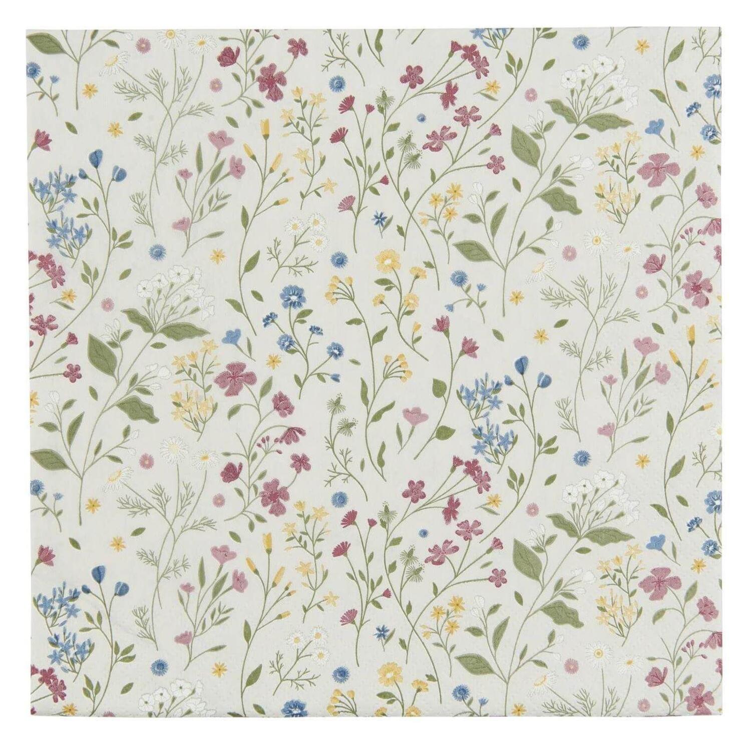 Papierservietten "Blütenflor" - 40x40 cm (Bunt) Ib Laursen
