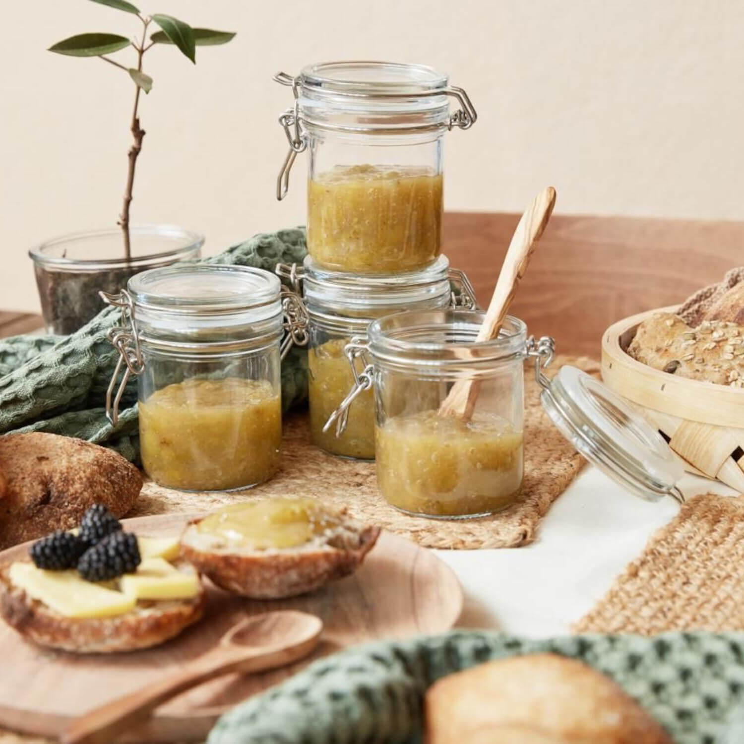 Vorratsglas mit patentiertem Deckel - 300 ml (Transparent) Ib Laursen