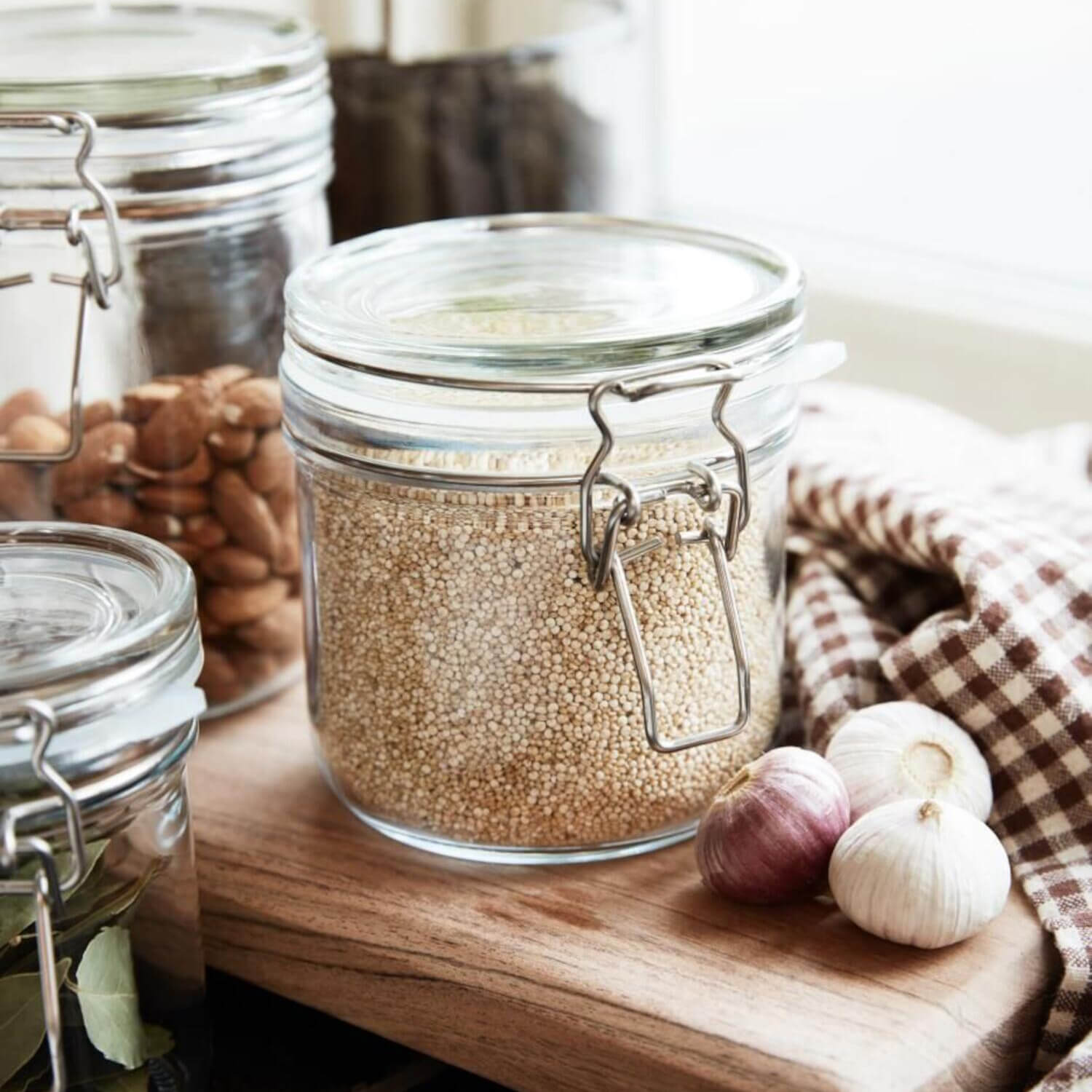 Vorratsglas mit patentiertem Deckel - 450 ml (Transparent) Ib Laursen