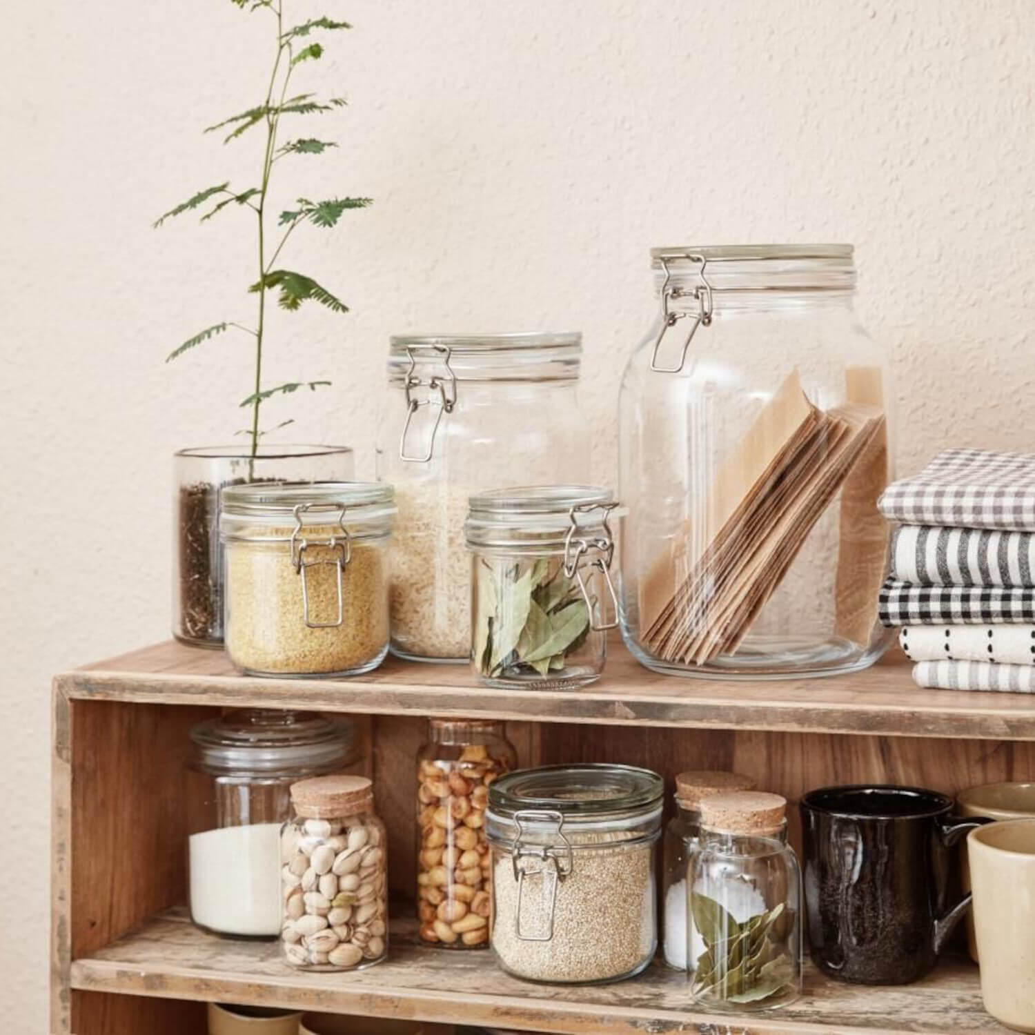 Vorratsglas mit patentiertem Deckel - 450 ml (Transparent) Ib Laursen