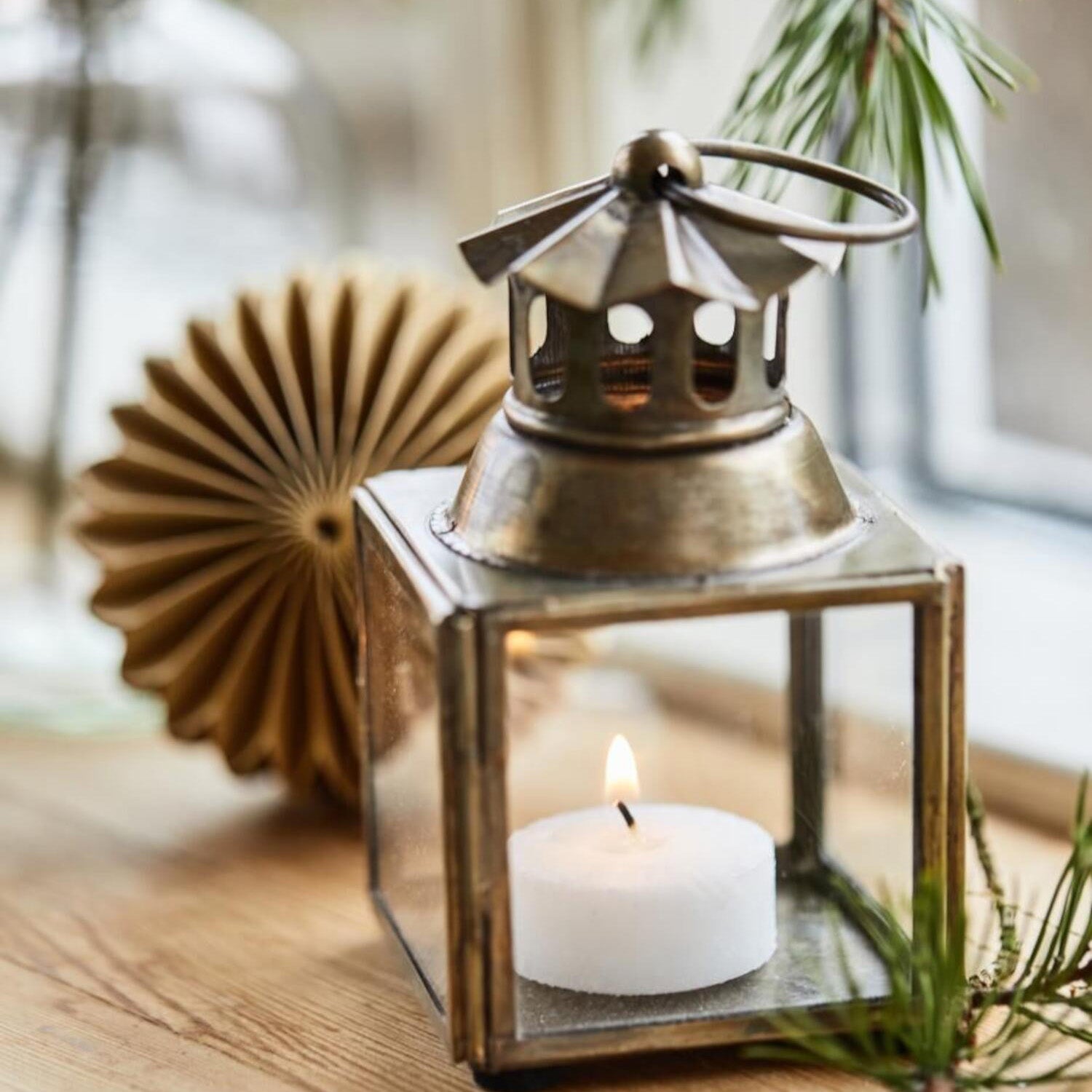 Laterne Mini mit Schornstein - 12 cm (Gold) Ib Laursen