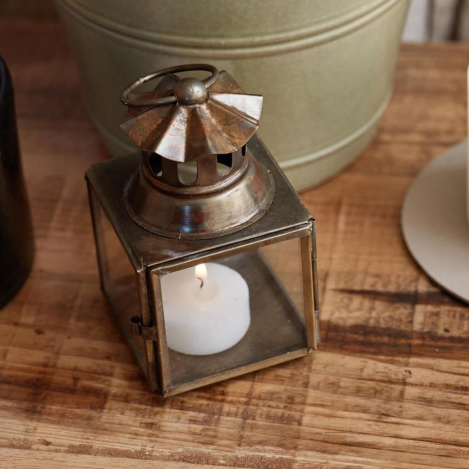 Laterne Mini mit Schornstein - 12 cm (Gold) Ib Laursen