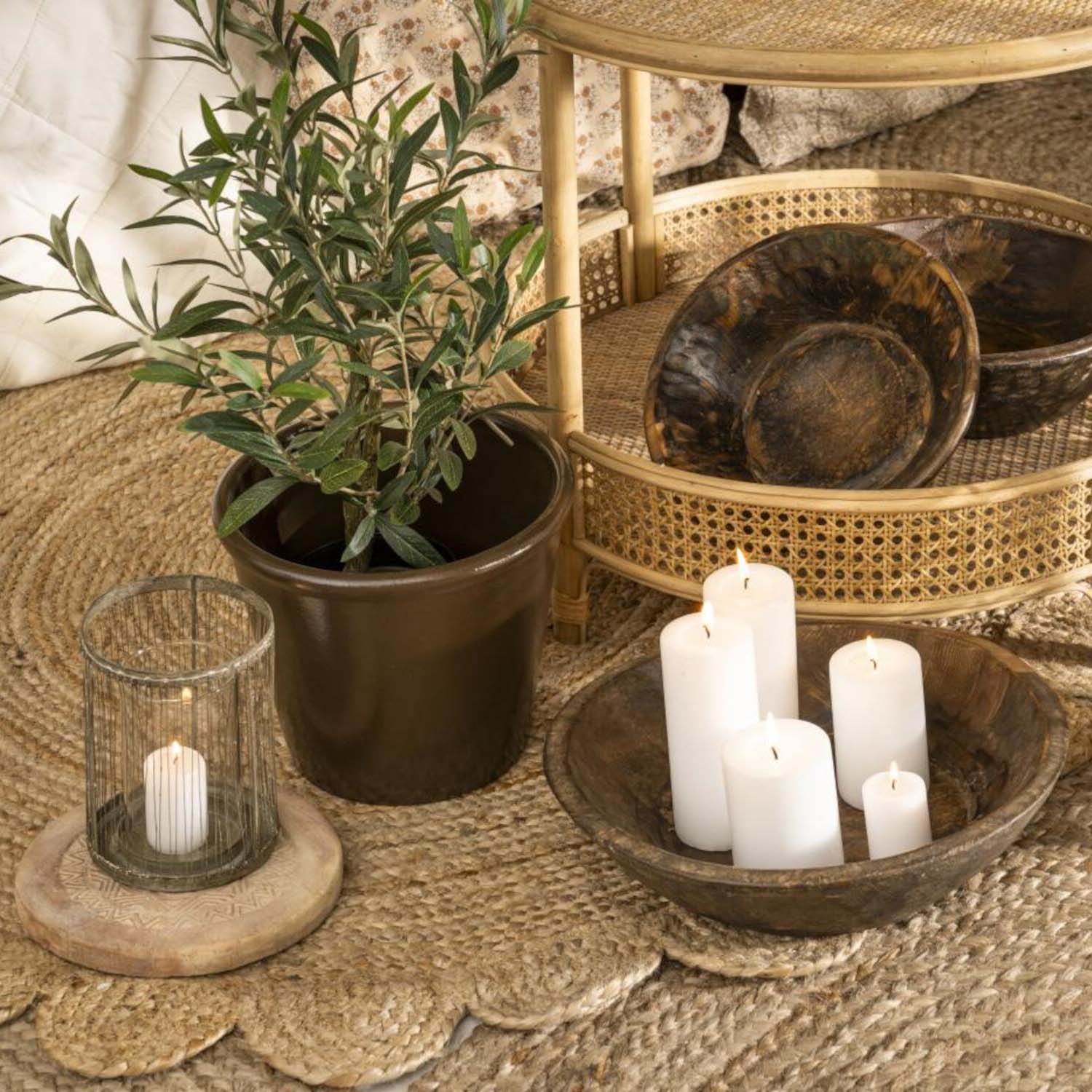 Laterne "Hurricane" - 12,5x16 cm (Grau) Ib Laursen