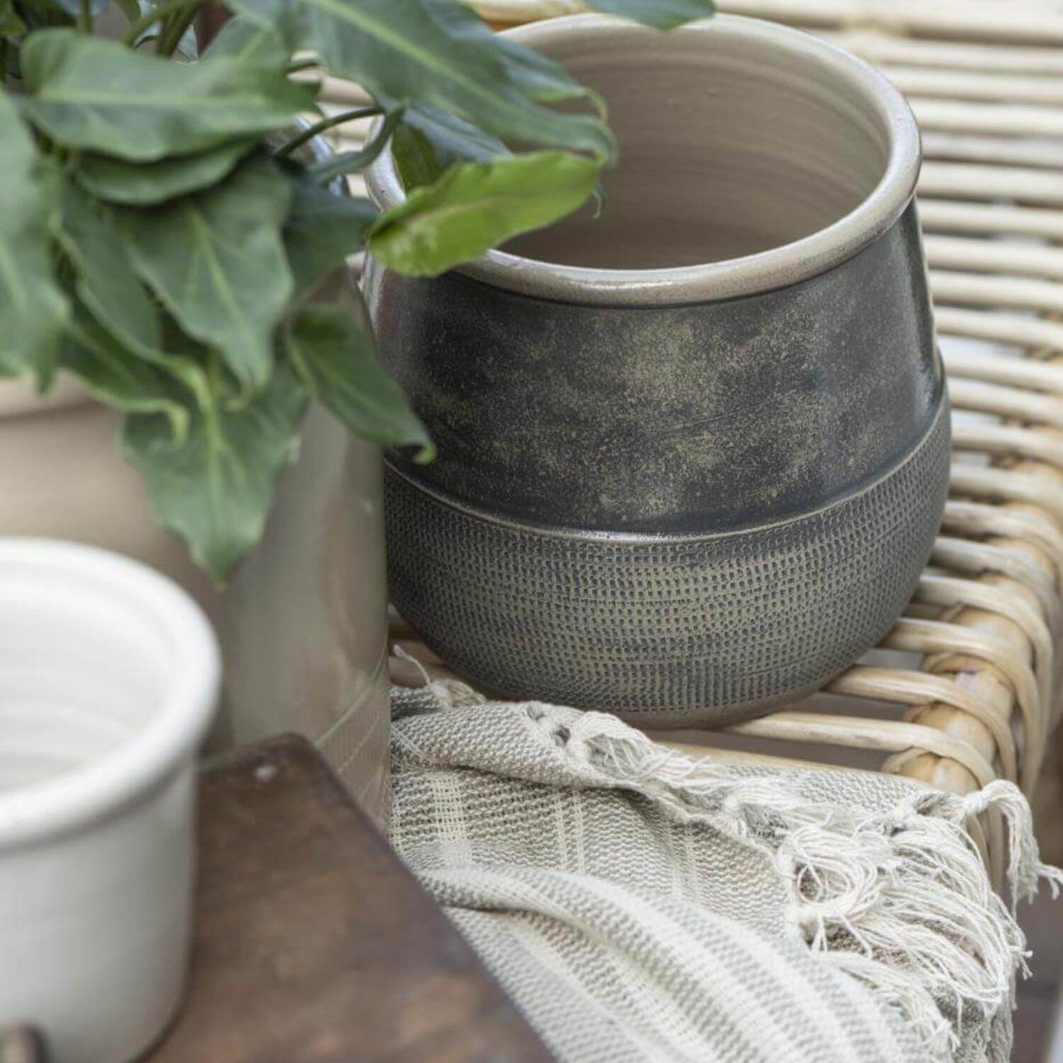 Deko-Topf "Harald" - ø, 20 cm (Dunkelgrau) Ib Laursen