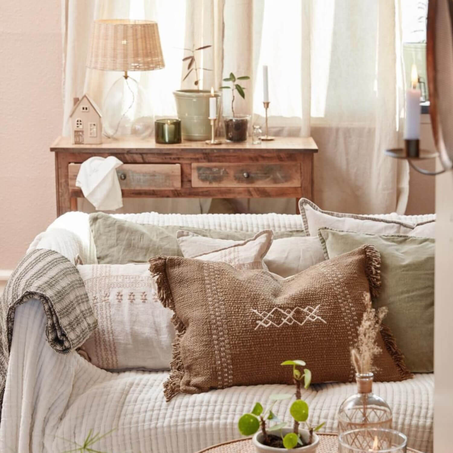 Kissenbezug "Safi" - 60x40 cm (Olive) Ib Laursen