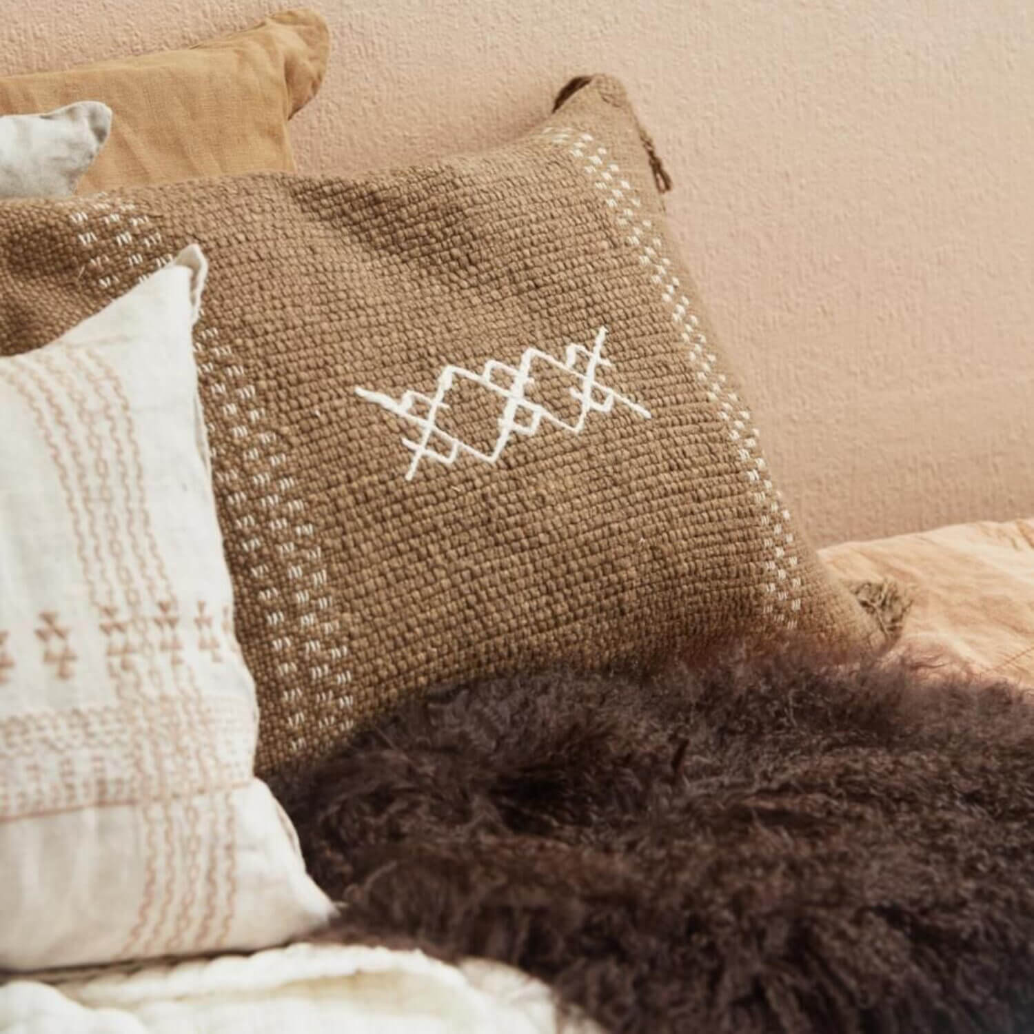 Kissenbezug "Safi" - 60x40 cm (Olive) Ib Laursen