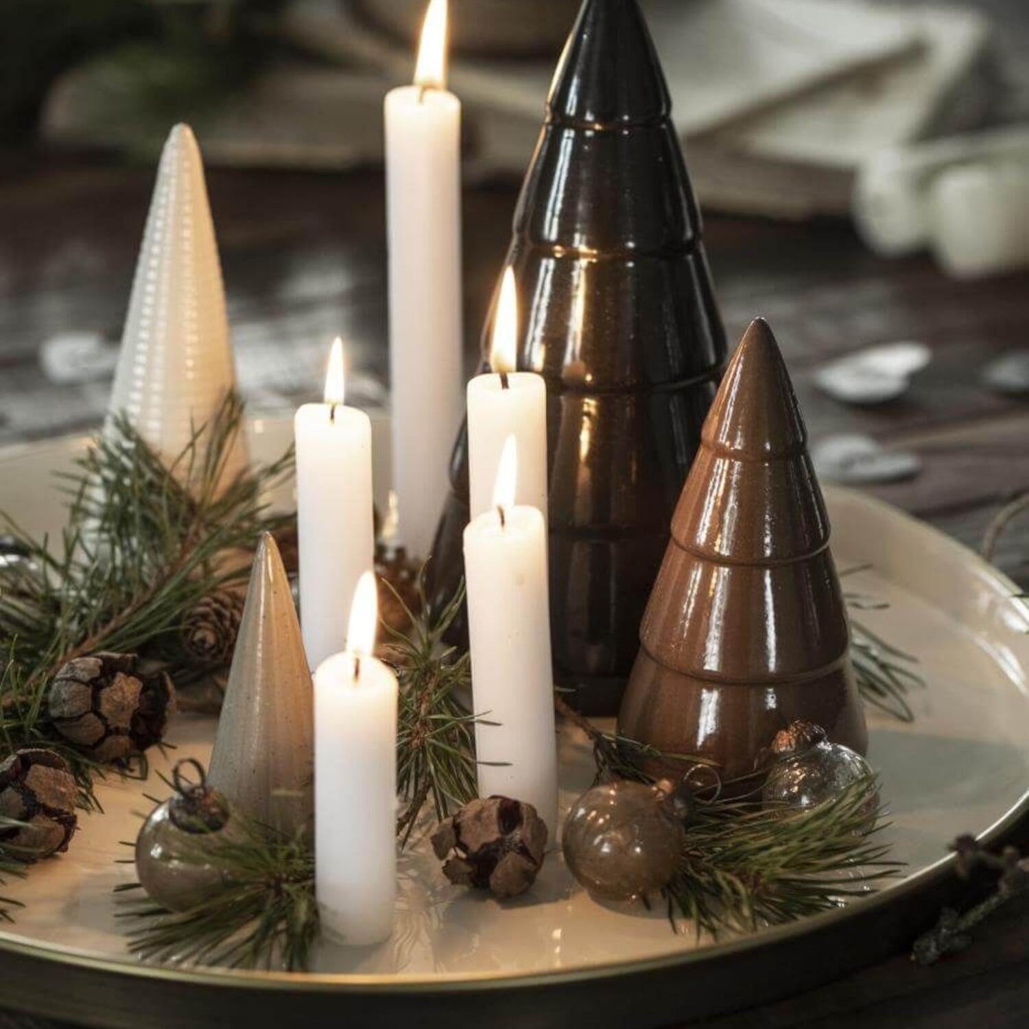 Metalltablett - 26x2 cm (Butter Cream) Ib Laursen