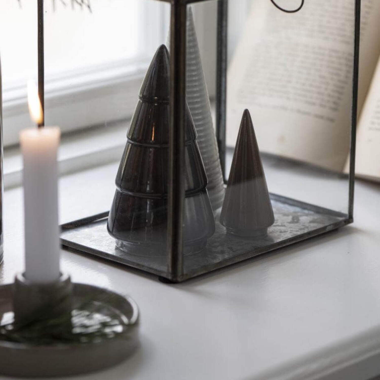 Tannenbaum aus Porzellan - 3,8x9 cm (Braun) Ib Laursen