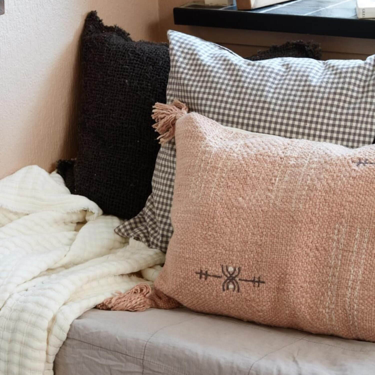 Kissenbezug "Toulouse" - 50x50 cm (Mocca) Ib Laursen