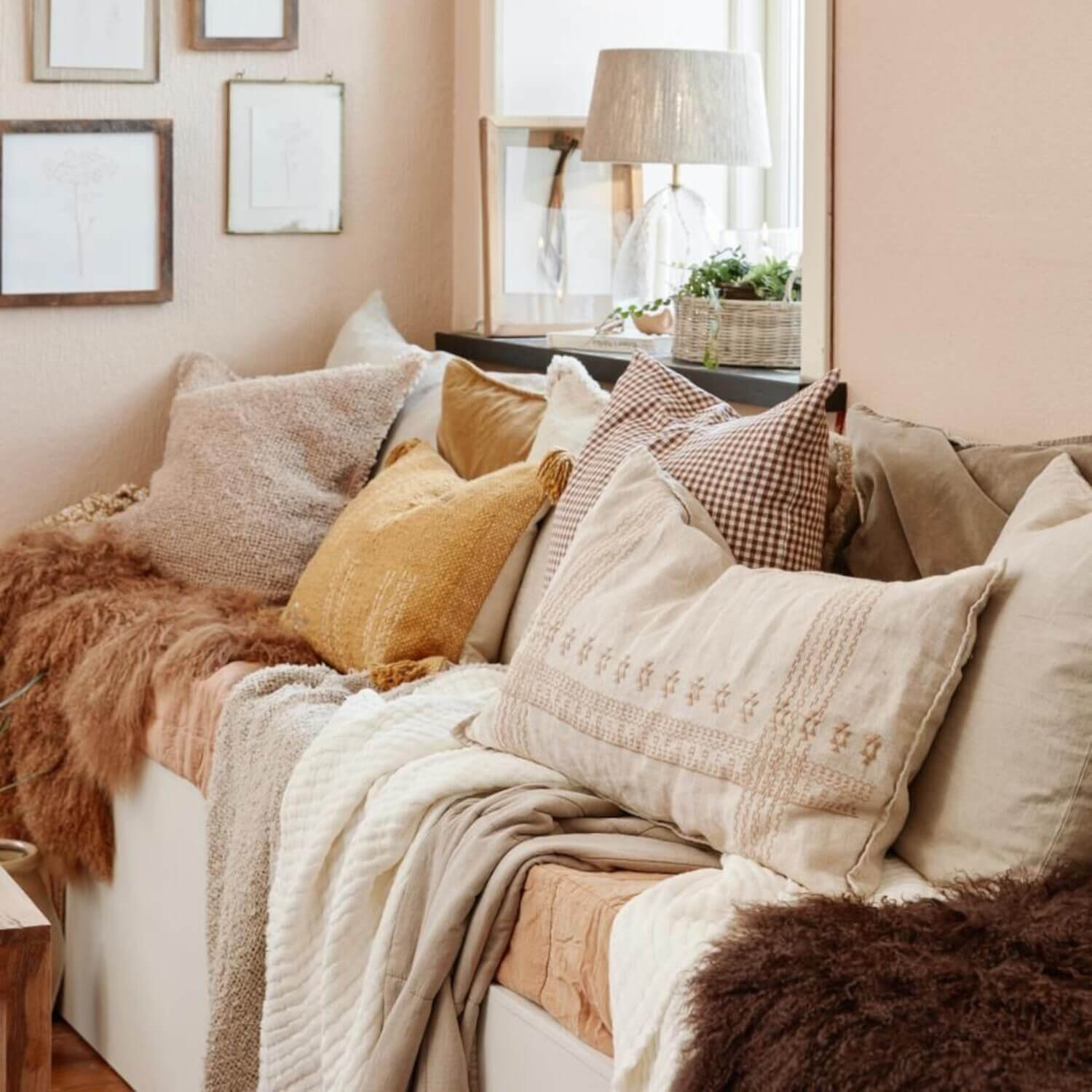 Plaid "Toulouse" - 160x130 cm (Beige) Ib Laursen