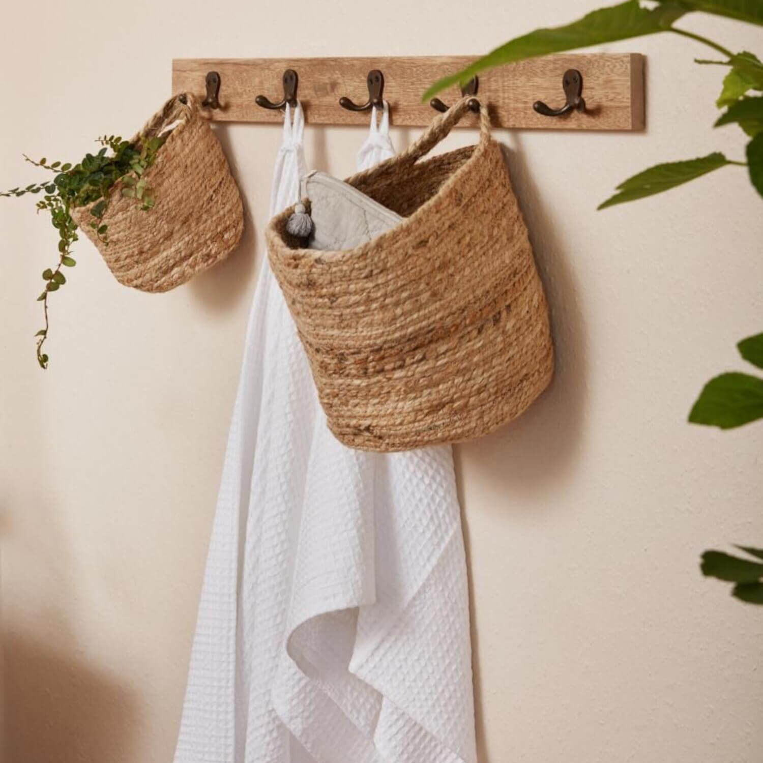 Korb mit Henkel - 14x14 cm (Natur) Ib Laursen