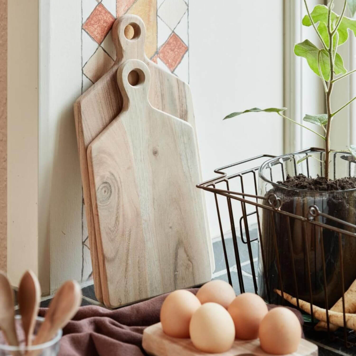 Schneidebrett - 30x15x1,5 cm (Natur) Ib Laursen