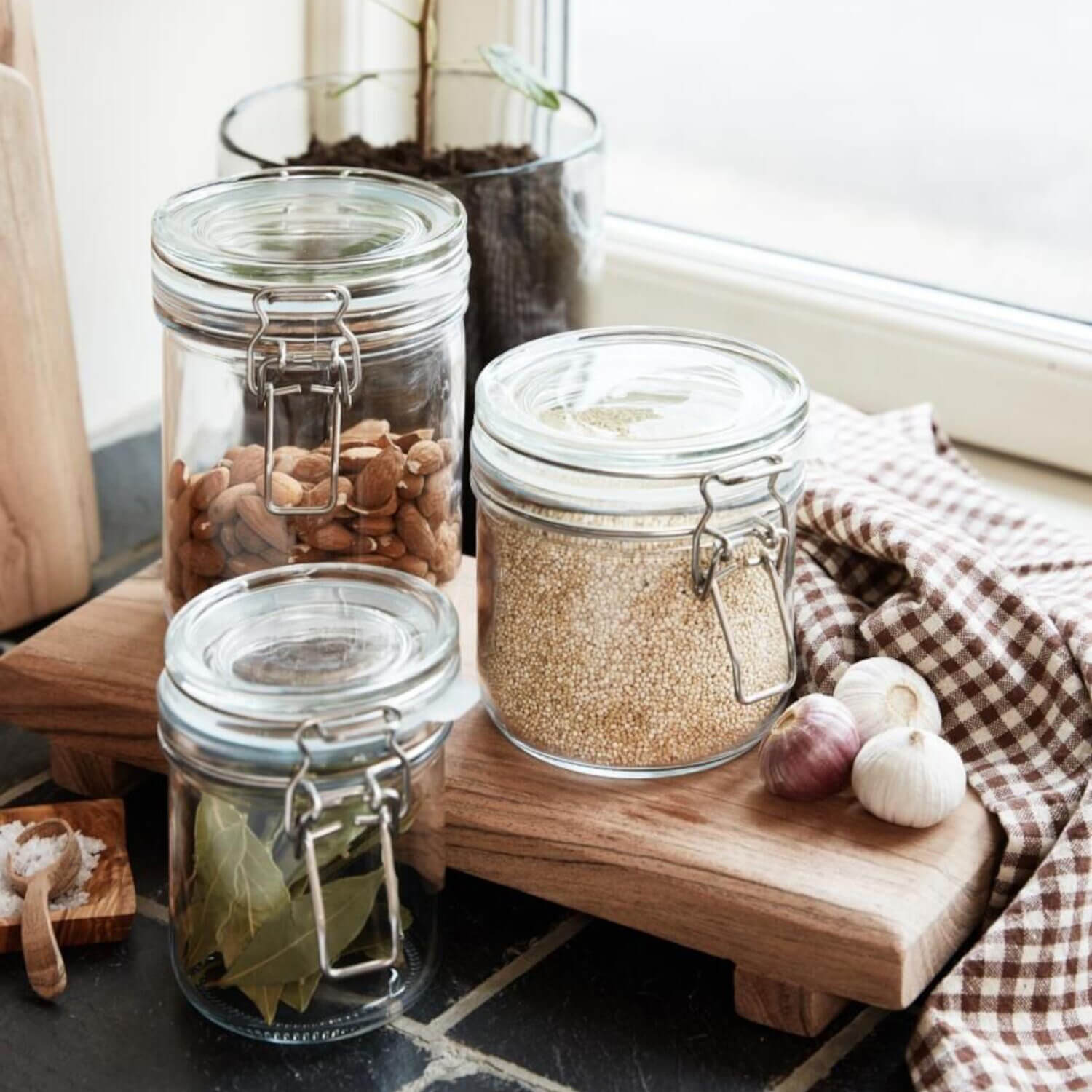 Vorratsglas mit patentiertem Deckel - 450 ml (Transparent) Ib Laursen