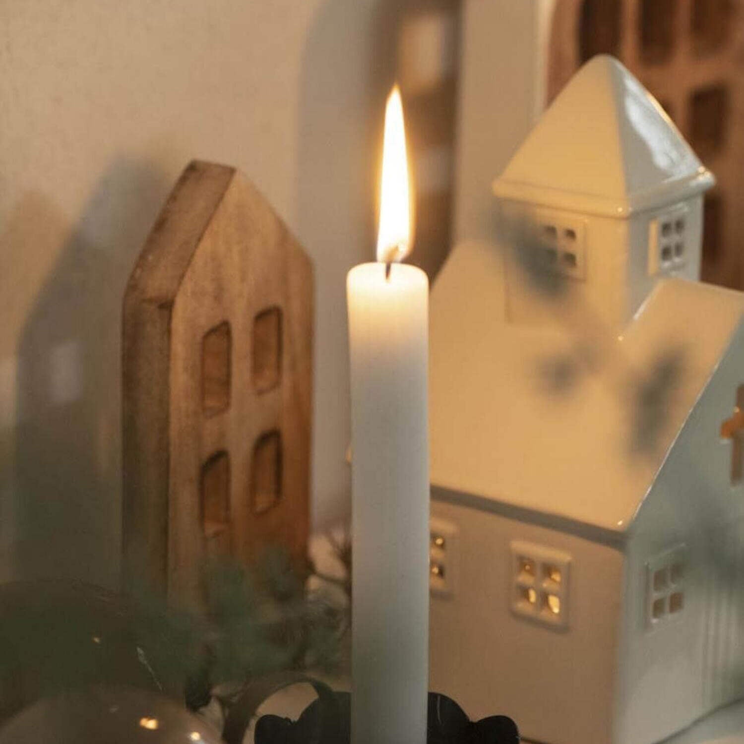 Kerzenhalter für Stabkerze - 8x6 cm (Metallic) Ib Laursen