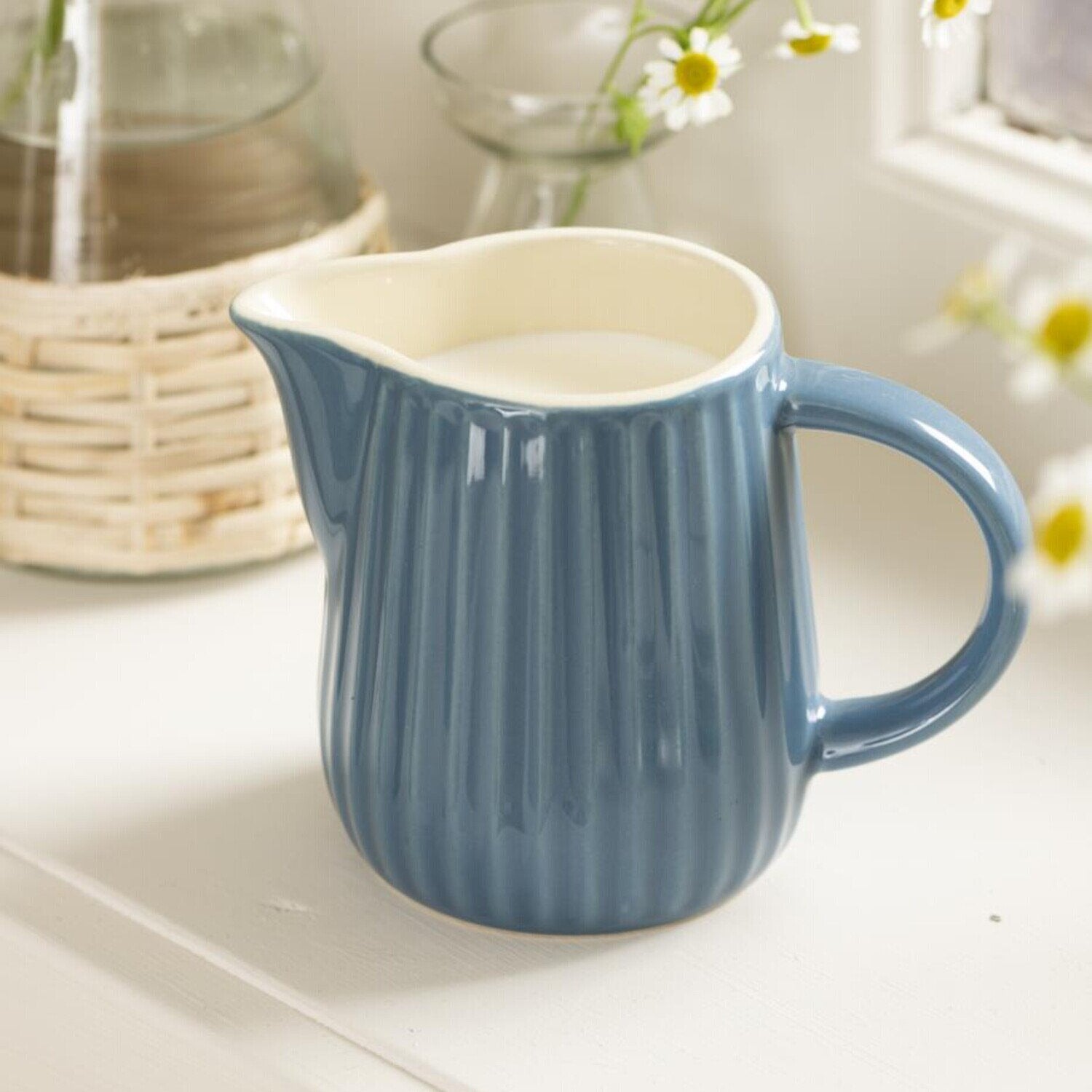 Milch- und Sahnekännchen "Mynte" (Cornflower) Ib Laursen