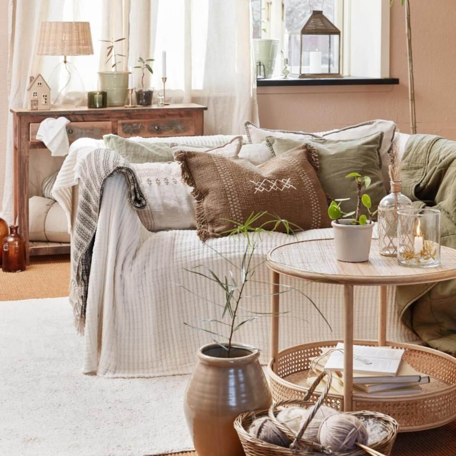 Gerippte Tagesdecke - 220x150 cm (Weiß) Ib Laursen