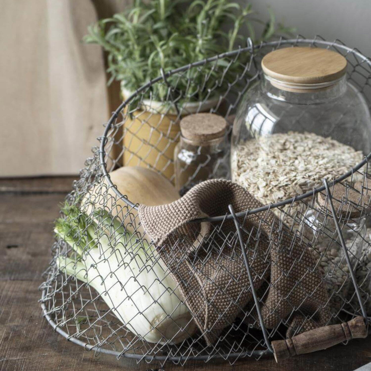 Handtuch gestrickt "Mynte" (Honig) Ib Laursen