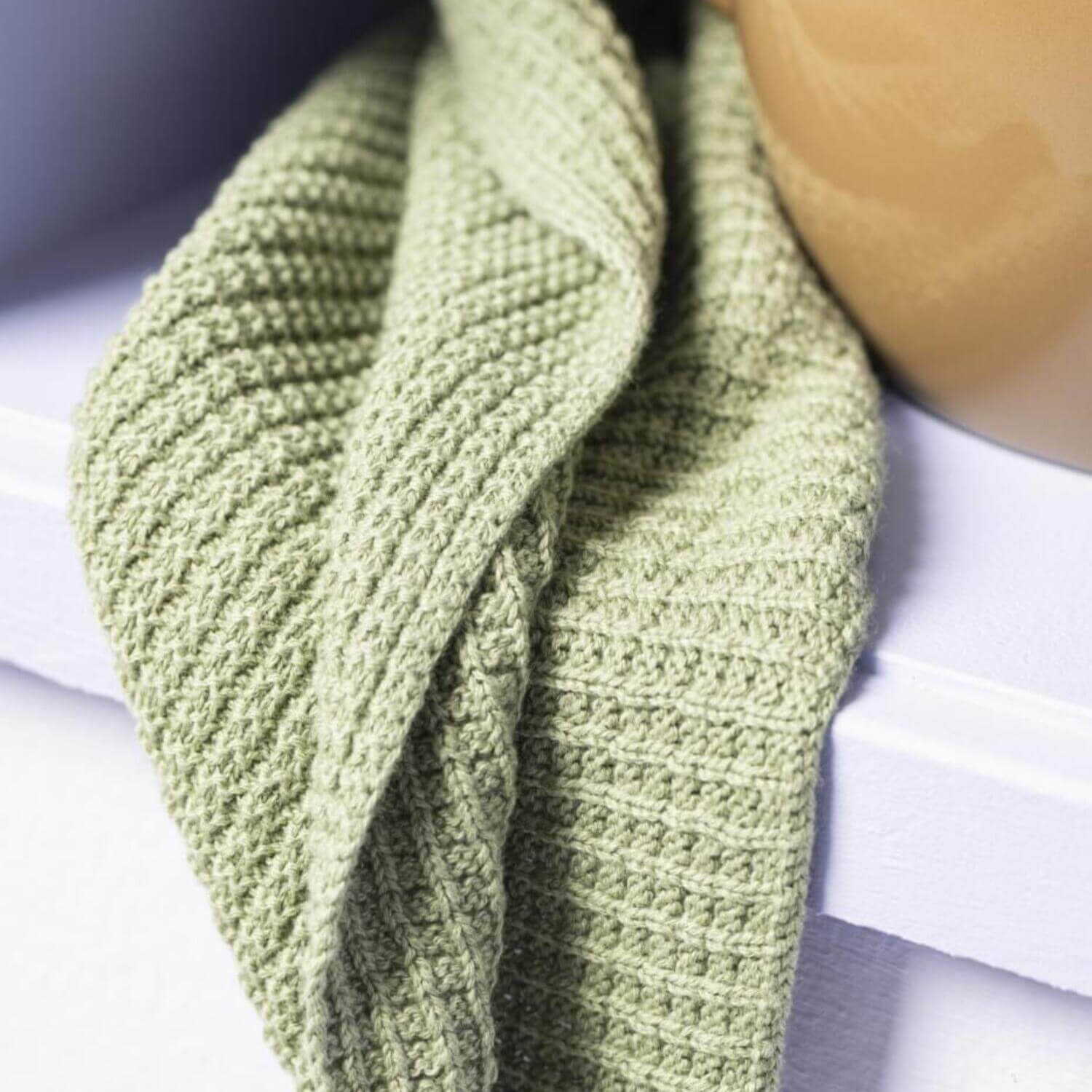 Gestricktes Handtuch - 60x40 cm (Grün) Ib Laursen