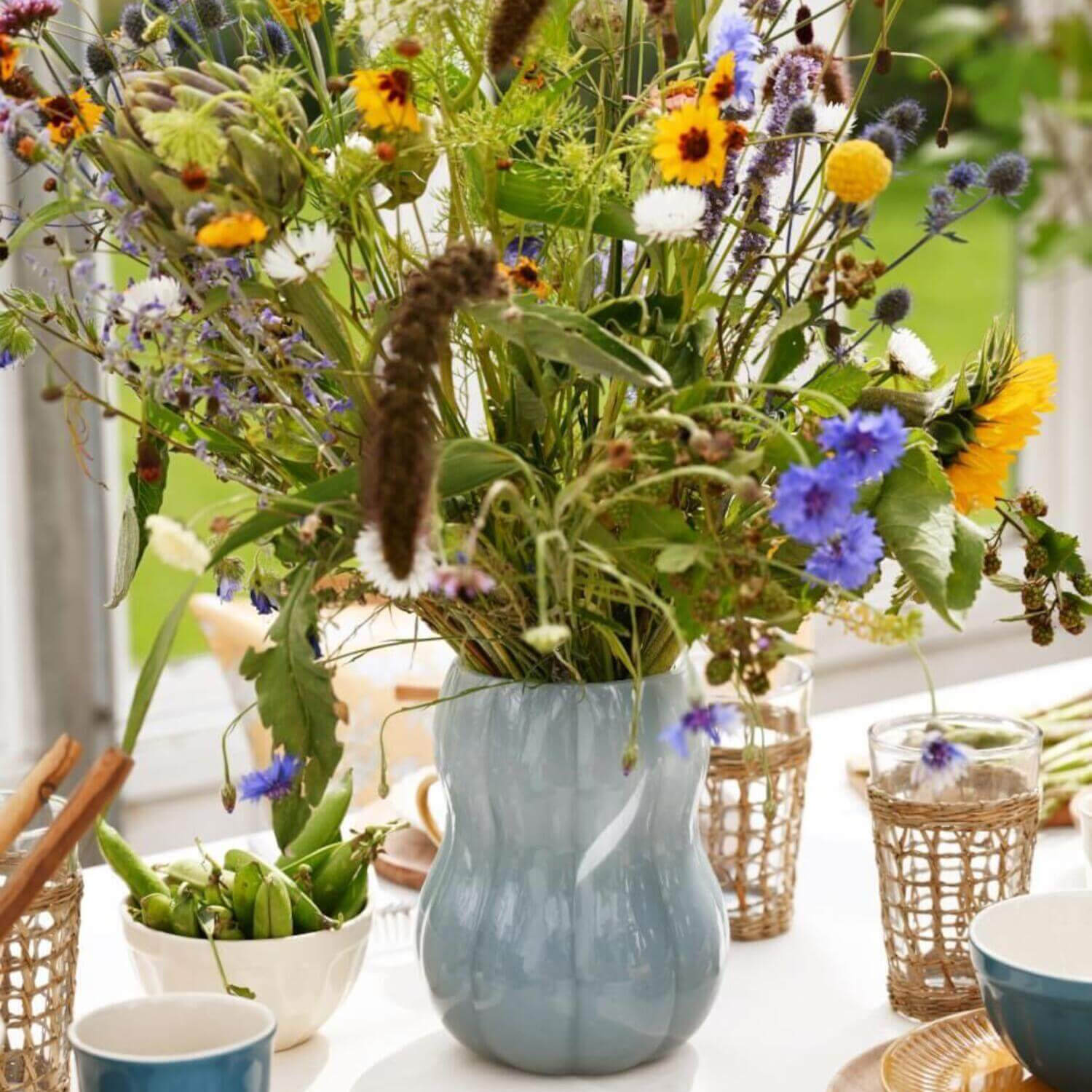 Vase "Veneto" - 15,5x20 cm (Hellblau) Ib Laursen