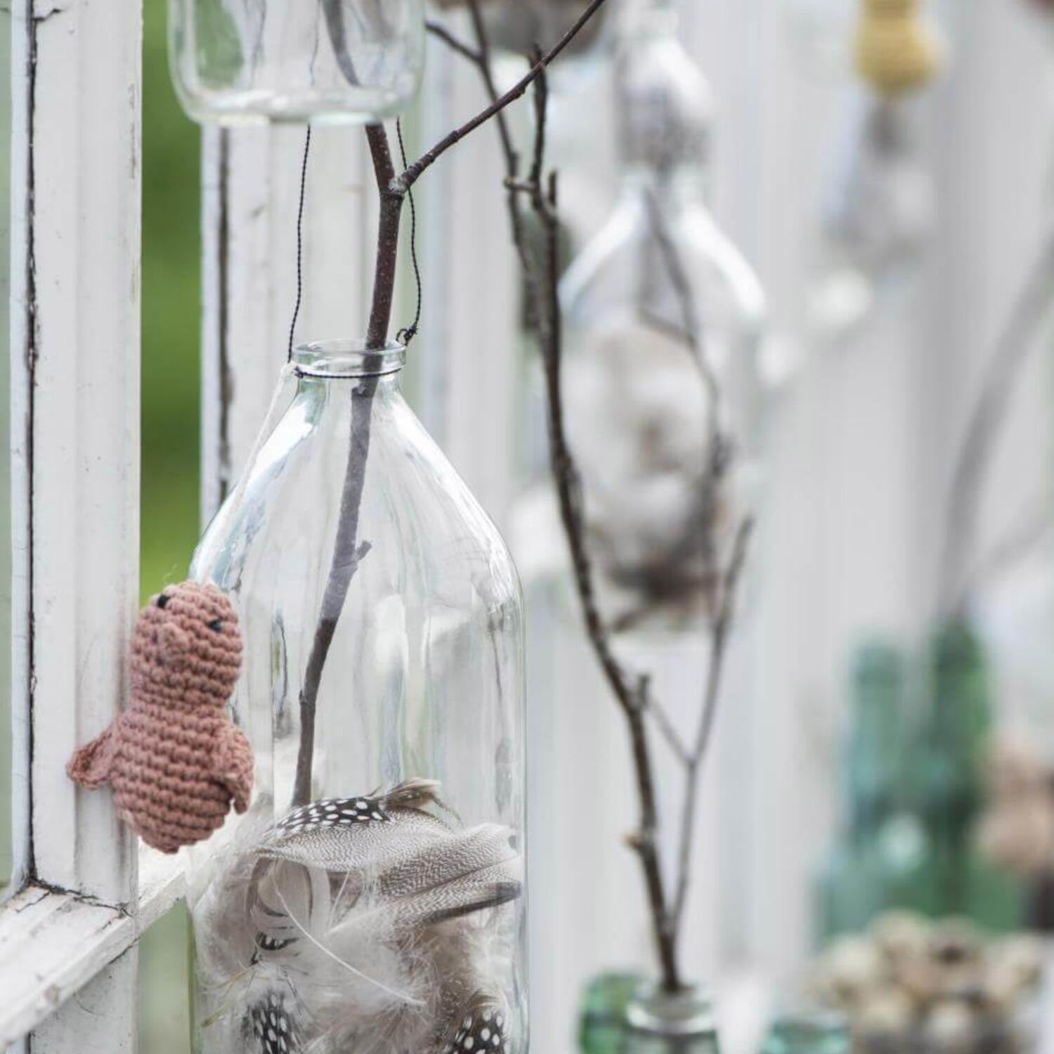 Deko-Flasche mit Draht Ib Laursen