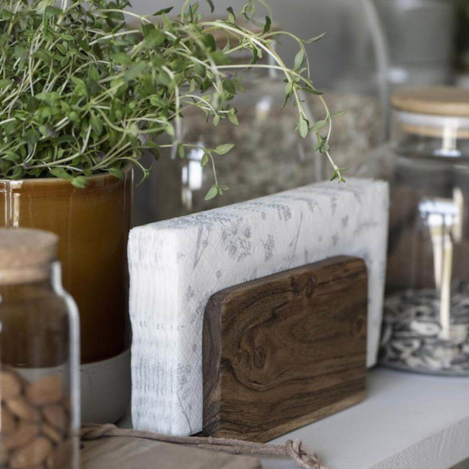 Papierservietten "Nature Elements" - 16 Stück (Grau) Ib Laursen