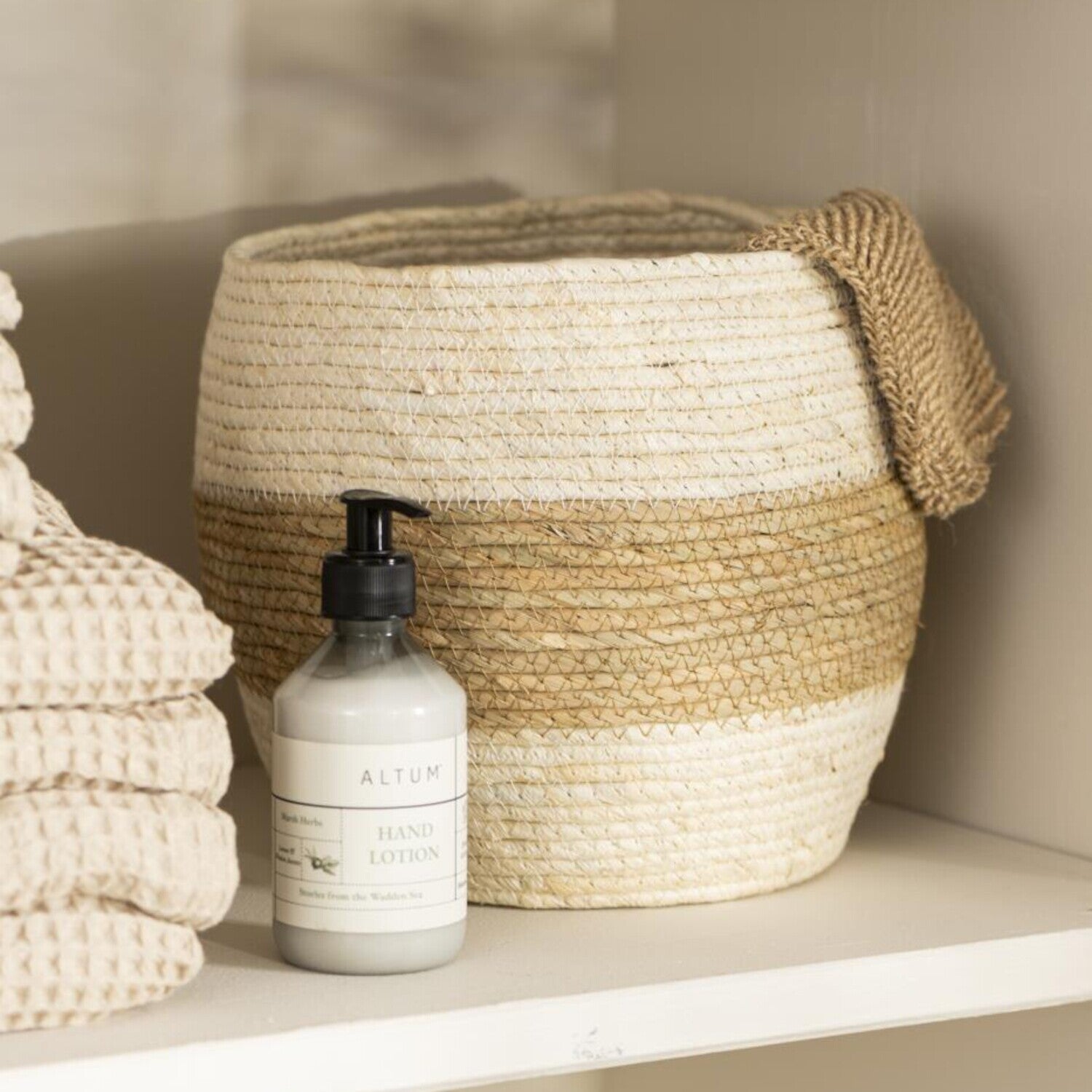 Korb - 29x26 cm (Creme/Natur) Ib Laursen