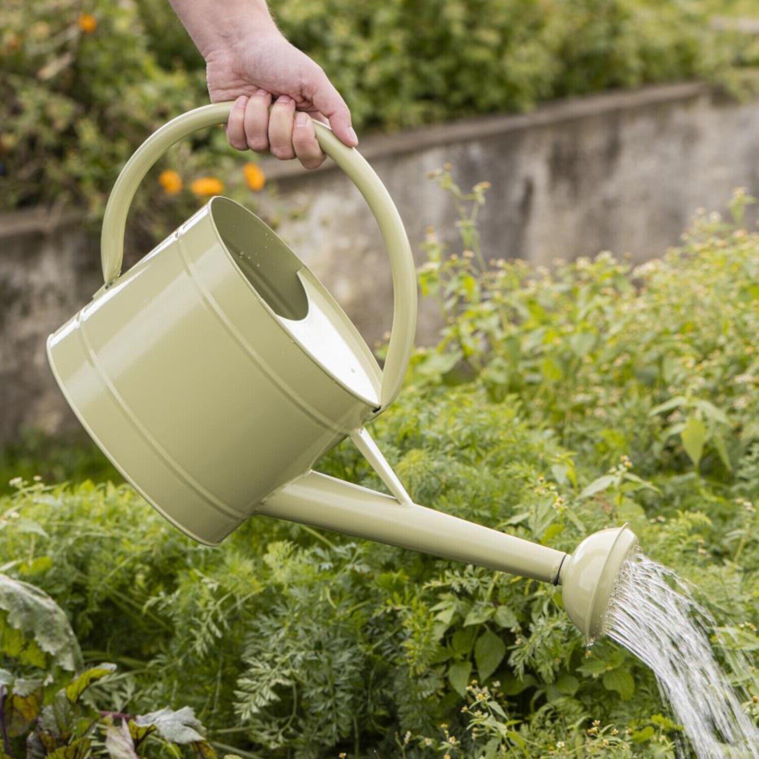 Ovale Gießkanne mit Brause - 5 l (Hellgrün) Ib Laursen