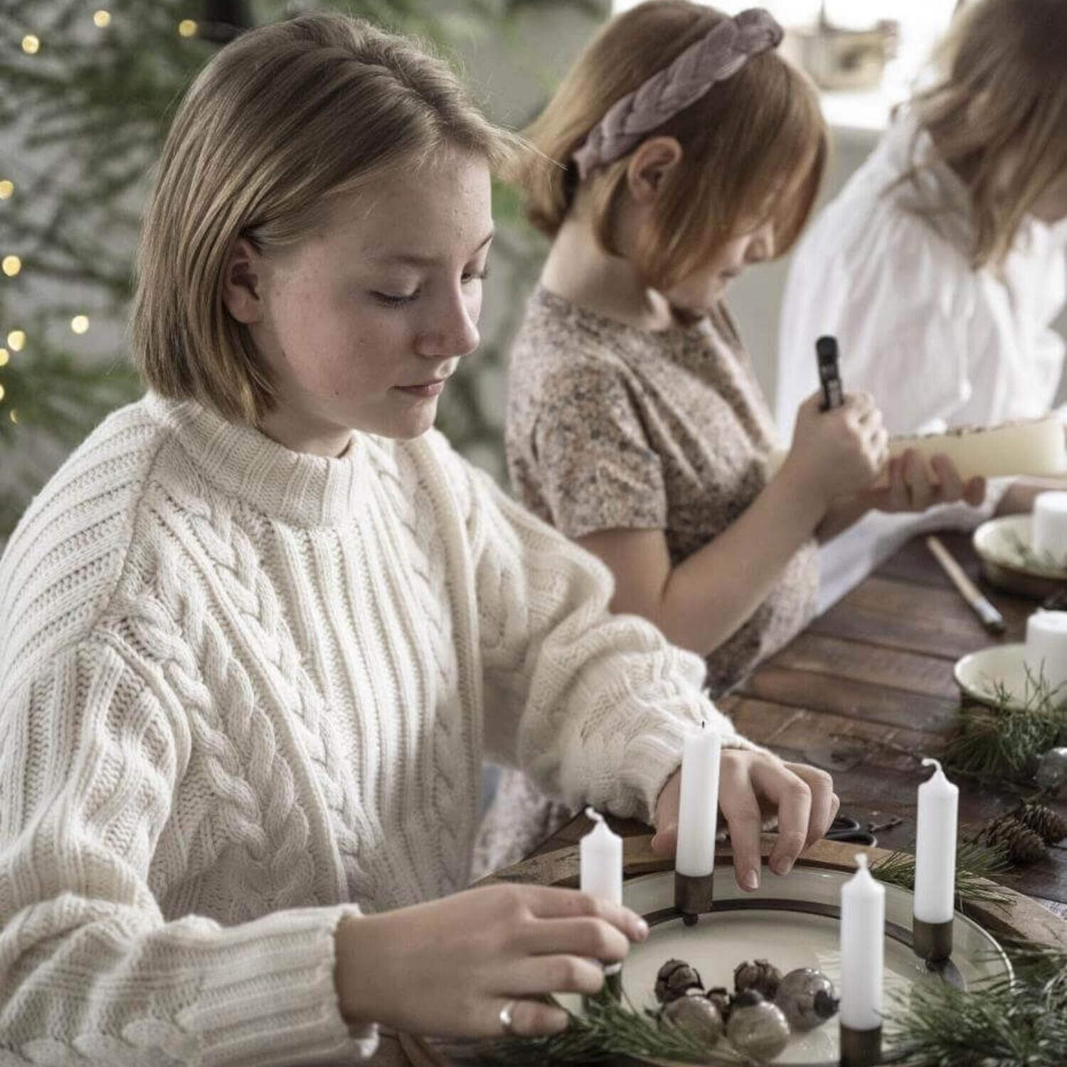 Metalltablett - 26x2 cm (Butter Cream) Ib Laursen