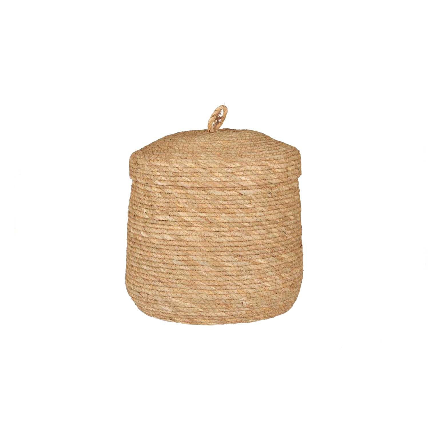 Korb mit Deckel - 30x31 cm (Natur) Ib Laursen