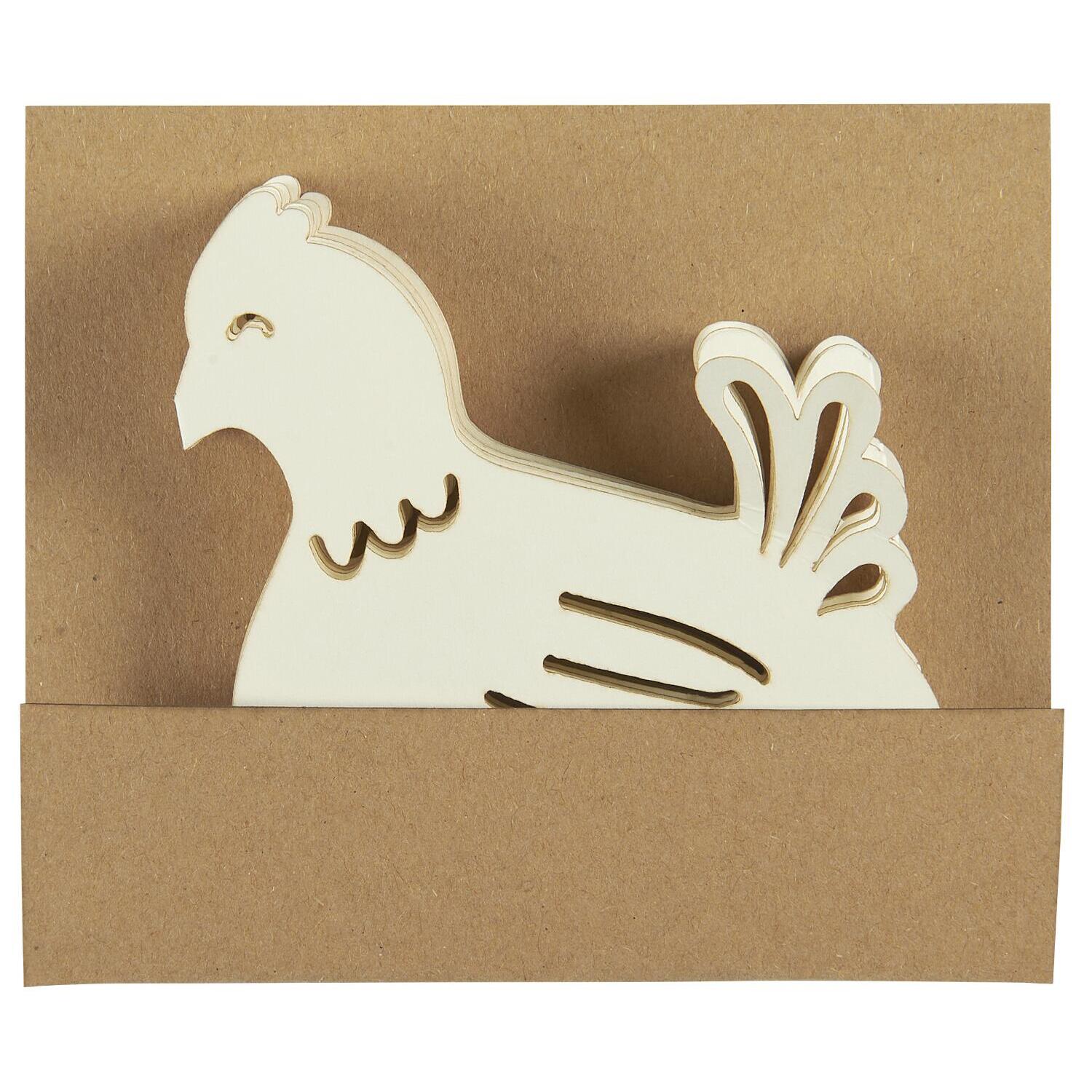 Oster-Tischdekoration "Hühner" - 70 cm (Weiß) Ib Laursen