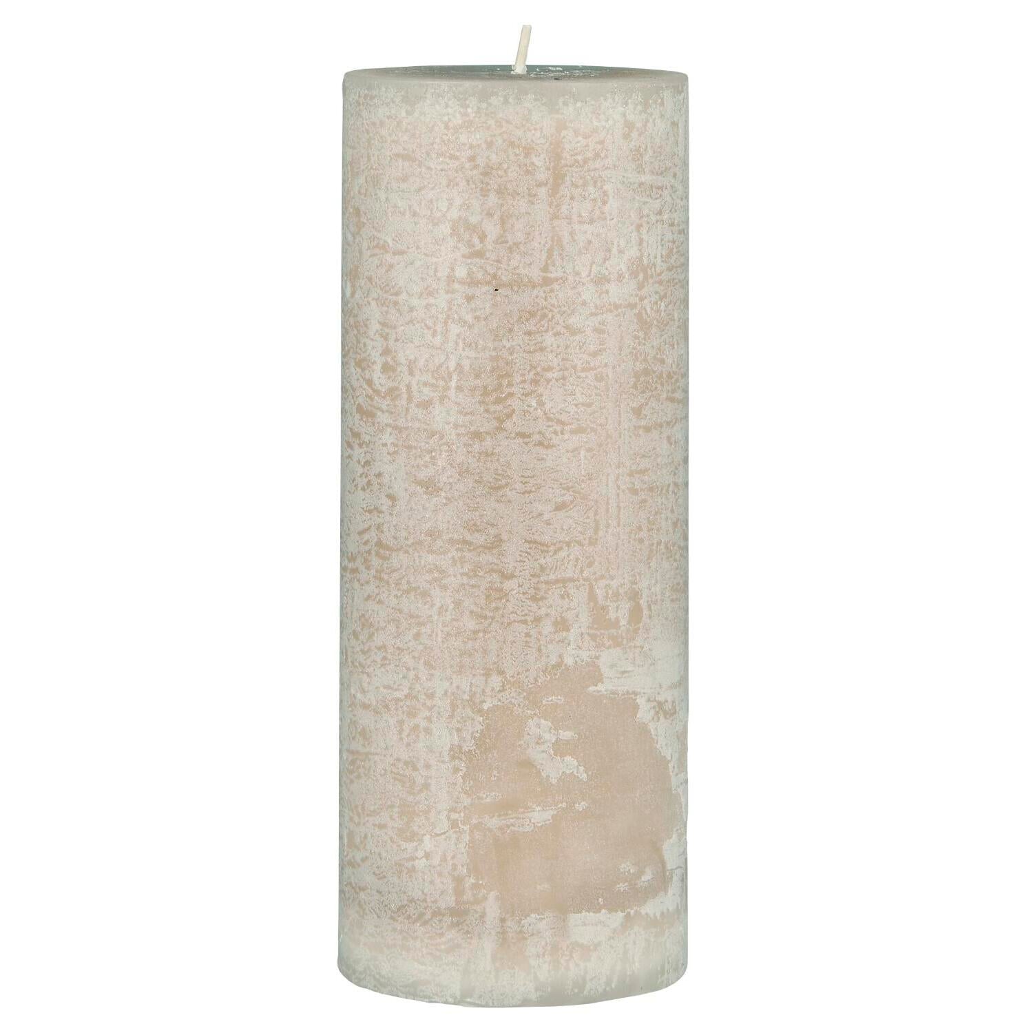 Rustikale Kerze - 7x18 cm (Graunatur) Ib Laursen