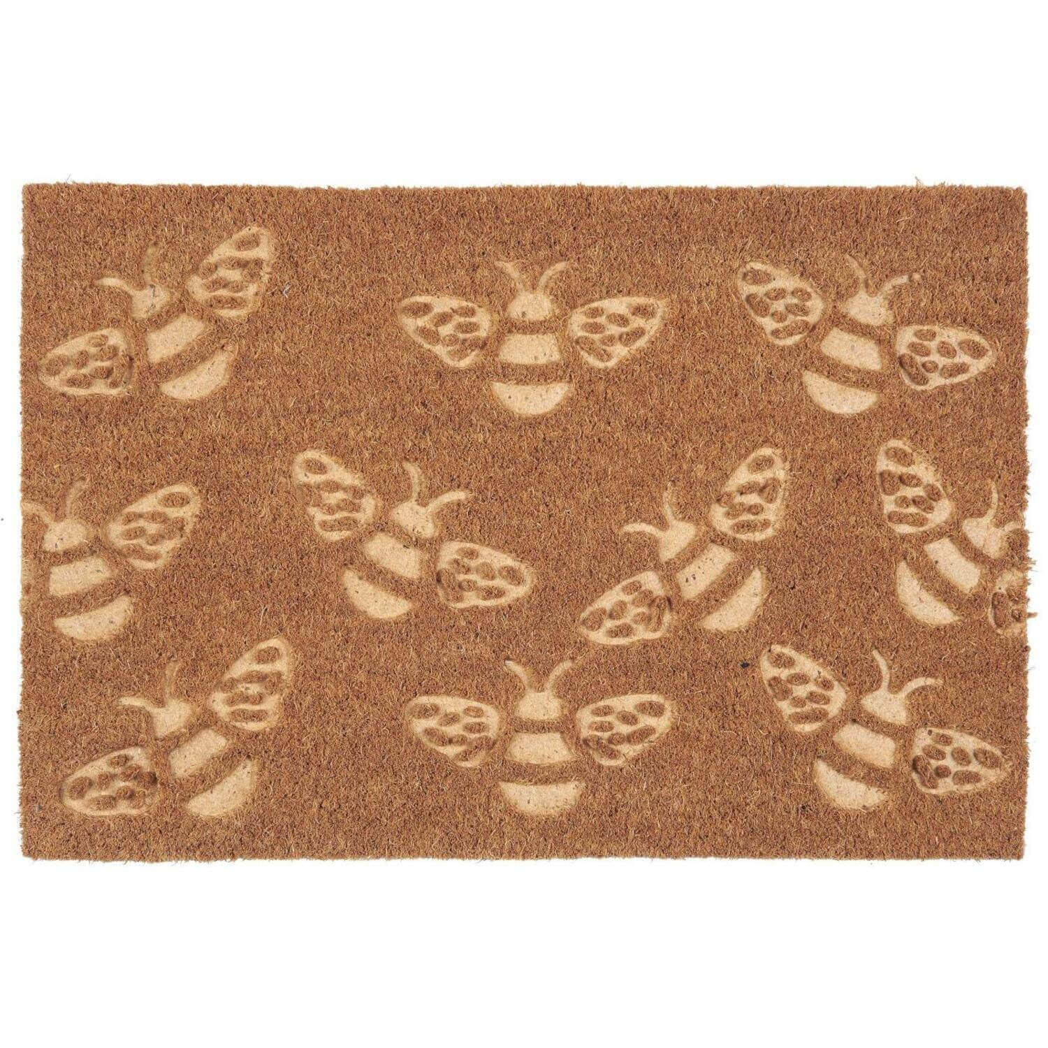 Türmatte "Bienen" - 70x60 cm (Natur)-Copy Ib Laursen
