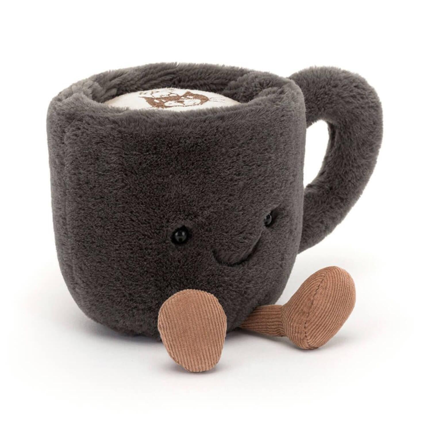 Kuscheltier Kaffeetasse "Amuseable" - 14 cm (Grau)