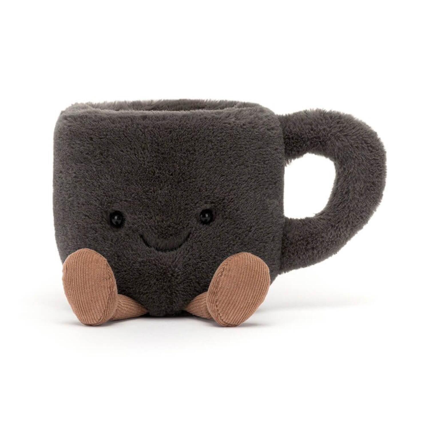 Kuscheltier Kaffeetasse "Amuseable" - 14 cm (Grau)