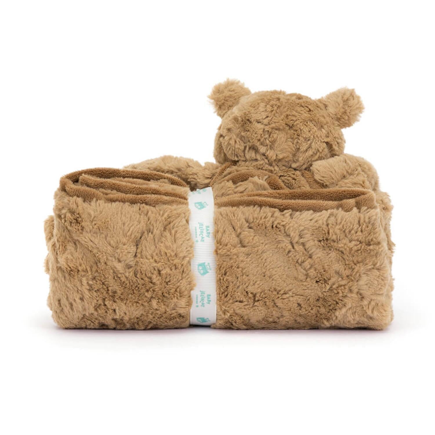 Kuscheldecke Bär "Bartholomew" - 70x56 cm (Braun) Jellycat